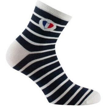 Chaussettes Kindy Socquettes jersey coeur sur rayures