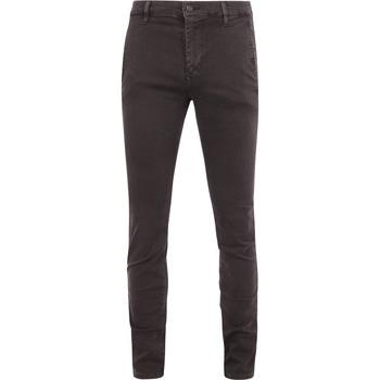 Pantalon Mac Jeans Pantalon Driver Marron Foncé