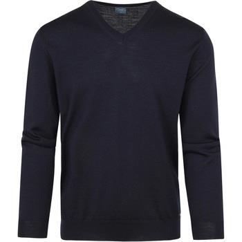 Sweat-shirt Olymp Pull Merino Bleu foncé