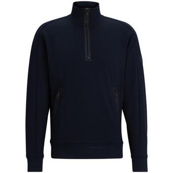 Polaire BOSS Sweat demi zip marine