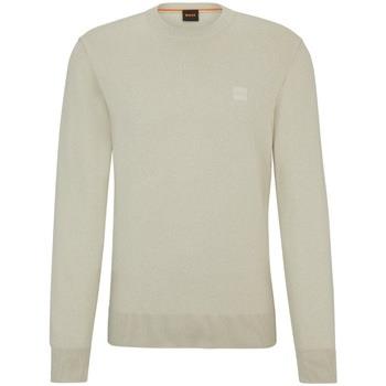 Sweat-shirt BOSS Pull beige en cachemire