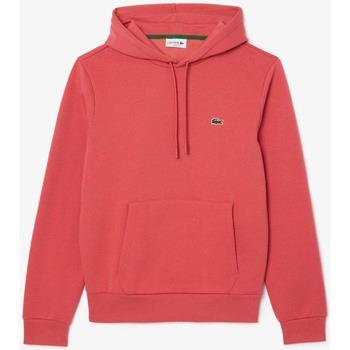 Polaire Lacoste Sweat à capuche rouge