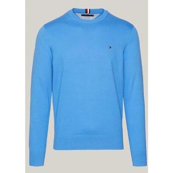 Sweat-shirt Tommy Hilfiger Pull bleu en coton bio