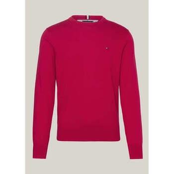 Polaire Tommy Hilfiger Pull bordeaux en coton bio