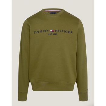 Polaire Tommy Hilfiger Sweat kaki en coton bio