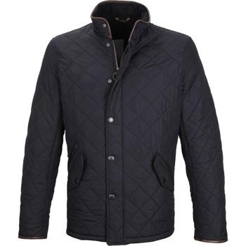 Veste Barbour Manteau Matelassé Powell Bleu Foncé