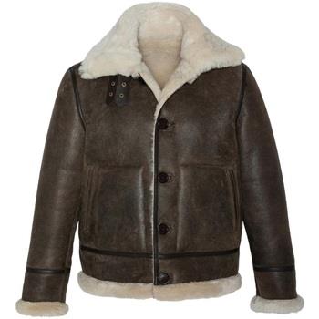 Blouson Schott Blouson aviateur en cuir homme ref 58050 marron