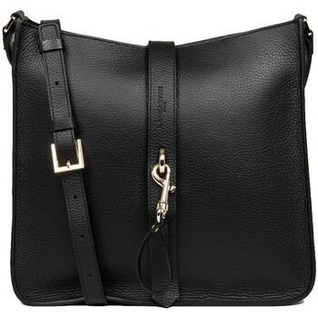 Sac Bandouliere LANCASTER Sac porté travers cuir ref_50194 Noir Nu