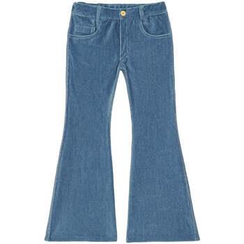 Pantalon enfant Little Hedonist Pantalon neuf en velours côtelé bleu