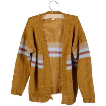 Pull enfant Little Hedonist Cardigan en laine marron neuf