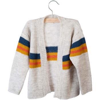 Pull enfant Little Hedonist Cardigan en laine gris neuf