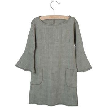 Robe enfant Little Hedonist Rone à carreaux gris neuve