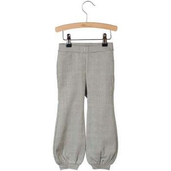 Pantalon enfant Little Hedonist Pantalon large à carreaux gris neuf