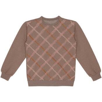 Pull enfant Little Hedonist Pull marron avec tulle rose neuf