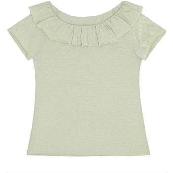 T-shirt enfant Little Hedonist T-shirt vert à manches courtes avec col...