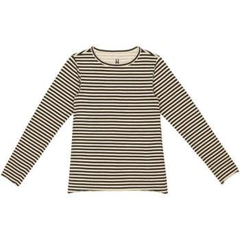 T-shirt enfant Little Hedonist T-shirt à manches longues noir et beige...