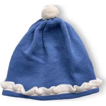 Bonnet enfant Cacharel Bonnet bleu pompom blanc - 12/18 mois