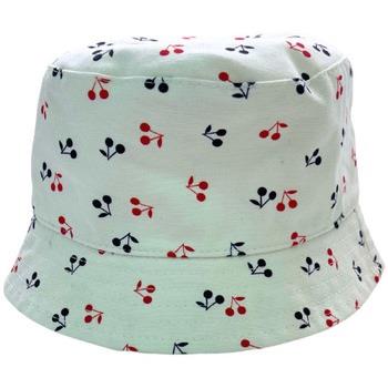 Chapeau enfant Bonpoint Bob blanc motif cerises (neuf) - 3/4 ans