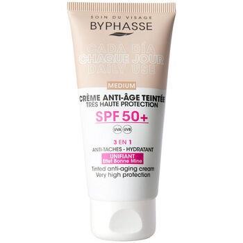 Protections solaires Byphasse Crème Visage Anti-âge Avec Couleur Spf50...