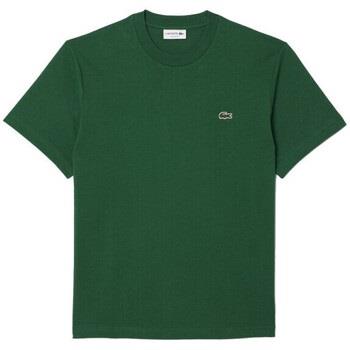 T-shirt Lacoste T-SHIRT CLASSIC FIT EN JERSEY DE COTON VERT