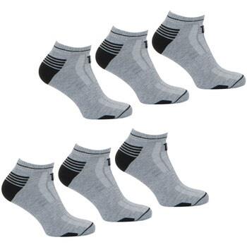 Chaussettes Wilson LOT DE 6 PAIRES DE CHAUSSETTES BASSES GRIS NOIR