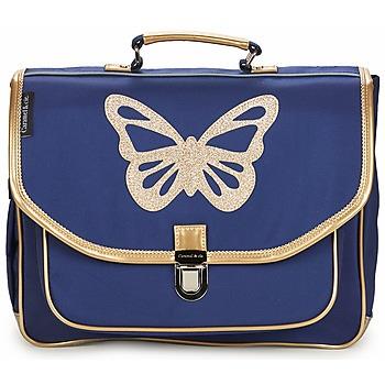 Cartable CARAMEL &amp; CIE CARTABLE 38 CM PAPILLON BLEU