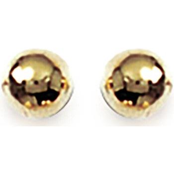 Boucles oreilles Brillaxis Boucles d'oreilles boules dorées 4mm