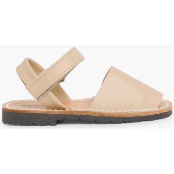 Derbies Pisamonas Sandales Avarcas cuir nappa et à scratch pour Enfant