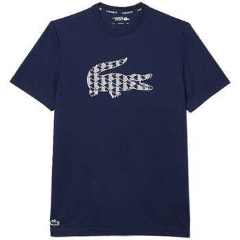 T-shirt Lacoste T-SHIRT TENNIS BLEU MARINE EN PIQUÉ ULTRA DRY