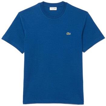 T-shirt Lacoste T-SHIRT CLASSIC FIT EN JERSEY DE COTON BLEU