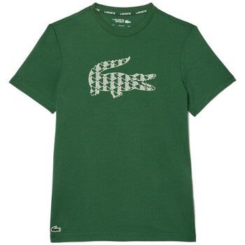 T-shirt Lacoste T-SHIRT TENNIS VERT EN PIQUÉ ULTRA DRY