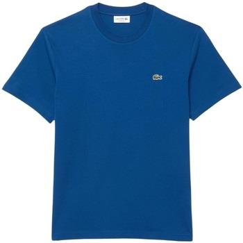 T-shirt Lacoste T shirt homme Ref 62387 HBM Bleu