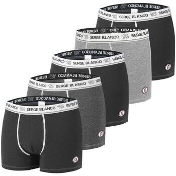 Boxers Serge Blanco Lot de 5 boxers homme en coton Class