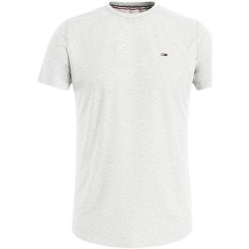 T-shirt Tommy Jeans T Shirt Homme Ref 55843 Blanc