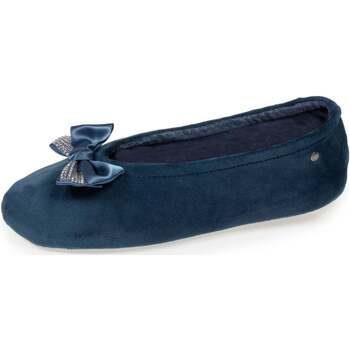 Chaussons Isotoner Chaussons ballerines Femme Bleu canard