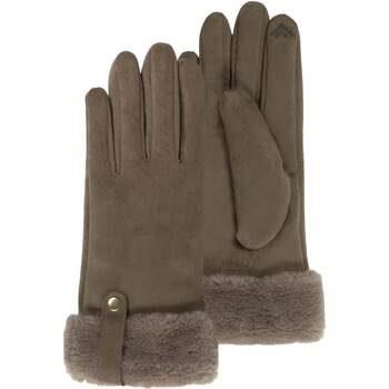 Gants Isotoner Gants femme kaki tactiles suédine