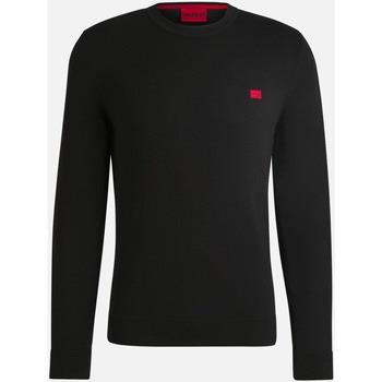 Pull BOSS Pull homme noir avec étiquette logo