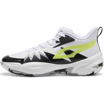 Baskets Puma Genetics White-Electric Lime