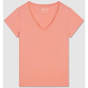 T-shirt Teddy Smith Tee-Shirt MIA Rose Tendre