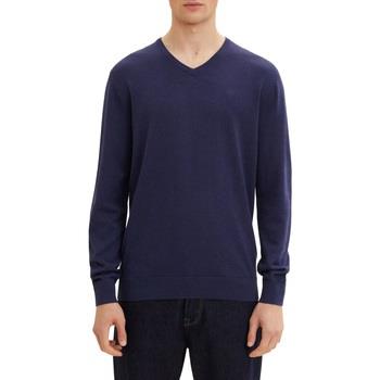 Pull Tom Tailor Pull BASIC V NECK Blue Melange