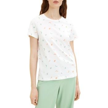 T-shirt Tom Tailor Tee Shirt Off White