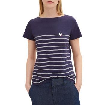 T-shirt Tom Tailor Tee Shirt STRIPED Navy