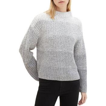 Pull Tom Tailor Pull MAILLE Grey Gardient