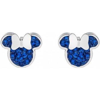 Boucles oreilles Sc Crystal B4089-ARGENT-BLEU