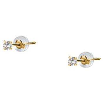 Bijoux Cleor Boucles d'oreilles en or 375/1000 et zircon