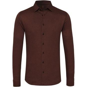 Chemise Desoto Chemise Moderne Kent Sans repassage Marron