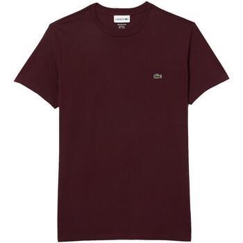 T-shirt Lacoste T-shirt col rond en jersey de coton pima uni