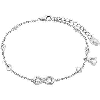 Bracelets Lotus Bracelet Silver Infini pampille coeur argent et oxyde