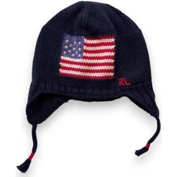 Bonnet enfant Ralph Lauren Bonnet bleu marine avec drapeau - 4 ans