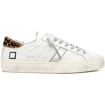 Baskets Date D.A.T.E. HL-CA-WD HILL LOW CALF WHITE LEOPARD